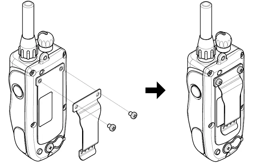 Attaching the Belt Clip