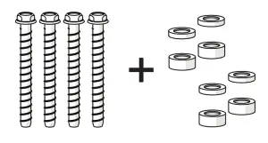 KEISER 3020 Functional Trainer Bolt Down Base - Embedment