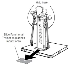 KEISER 3020 Functional Trainer Bolt Down Base - Functional Trainer