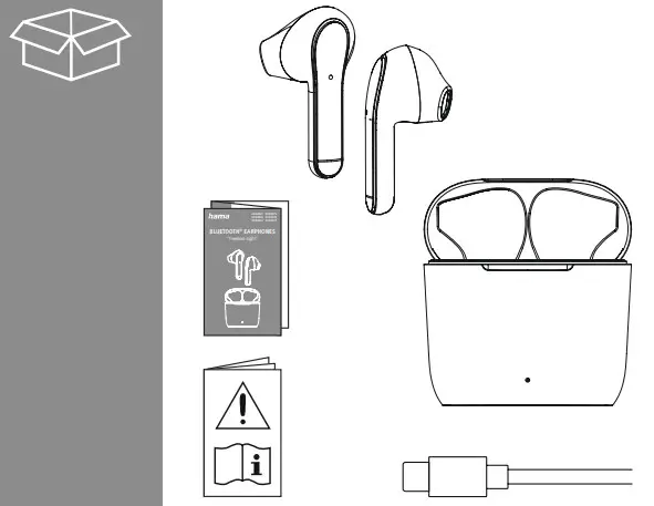 hama 00184067 Bluetooth Earphones- unpack