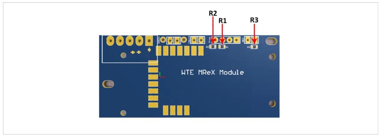 WTE MReX-PCB Mini Transmitter - LED Piezo Resistor Configuration