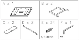 Ashley D617 45 Rectangular Dining Table - figure 1