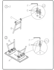 Ashley D617 45 Rectangular Dining Table - figure 2