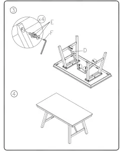 Ashley D617 45 Rectangular Dining Table - figure 3