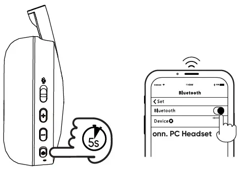 ONN70290 Wireless On-Ear Headphones With Rotating Boom Microphone User Guide-3
