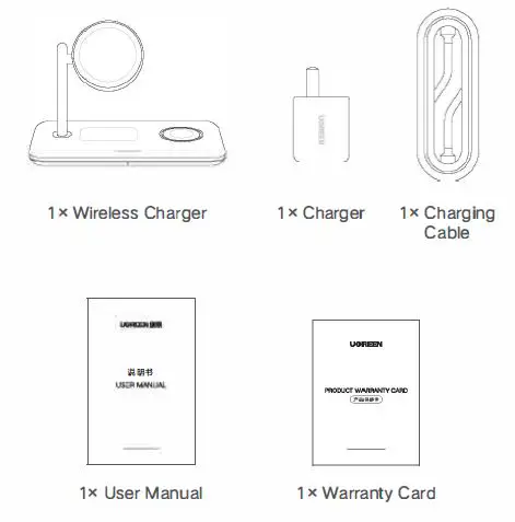 Ugreen Group CD278 3-in-1 Wireless Charger fig1
