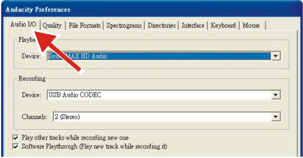 Lenco L 3809 Direct Drive Turntable with USB PC Encoding - Audacity software overview 1