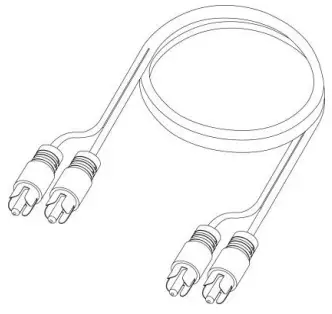 Lenco L 3809 Direct Drive Turntable with USB PC Encoding - RCA audio cable