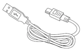Lenco L 3809 Direct Drive Turntable with USB PC Encoding - USB connection cable