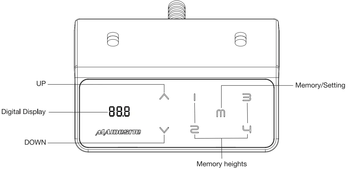 MAIDeSITe DeSK B08CX73F94 Electric Height Adjustable Desk - fig11