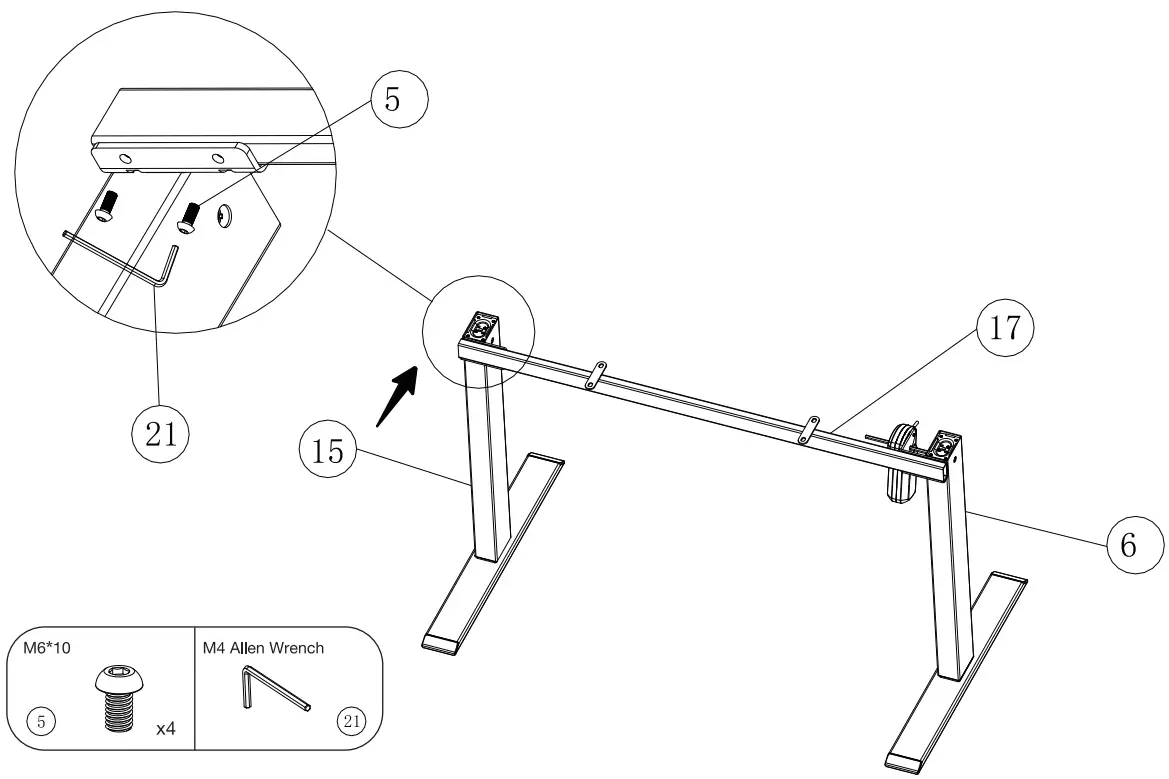 MAIDeSITe DeSK B08CX73F94 Electric Height Adjustable Desk - fig3