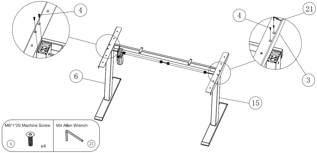 MAIDeSITe DeSK B08CX73F94 Electric Height Adjustable Desk - fig6