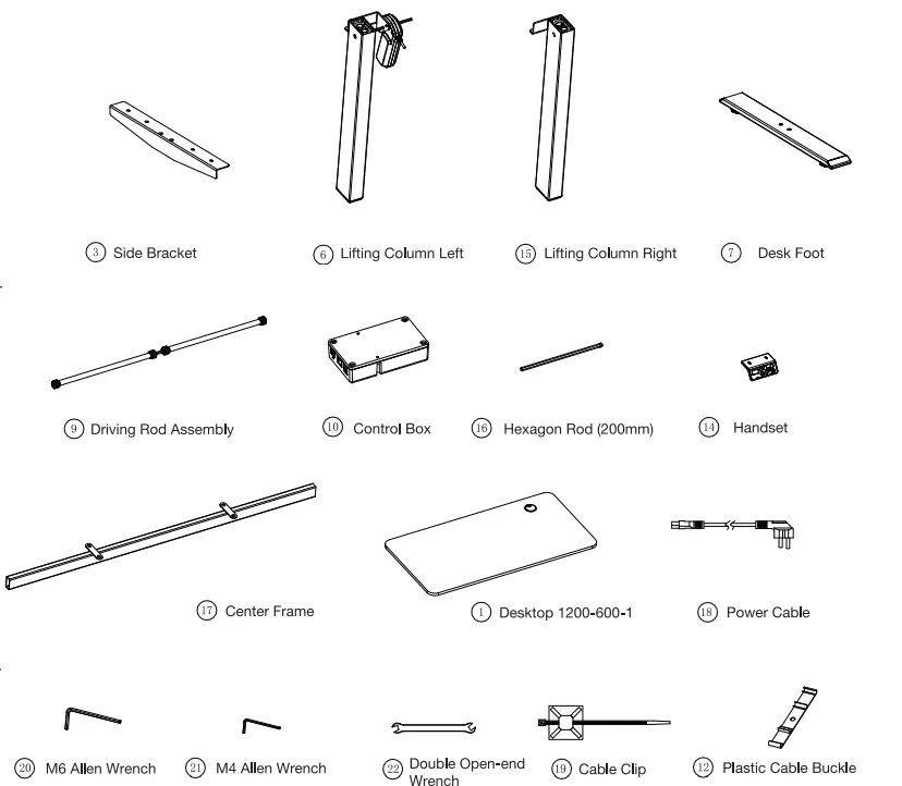 MAIDeSITe DeSK B08CX73F94 Electric Height Adjustable Desk - package