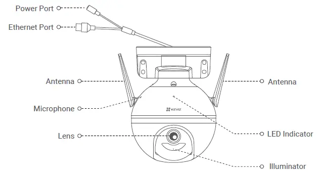 EZVIZ CSC8W1F4 Smart Home Camera FIG 1