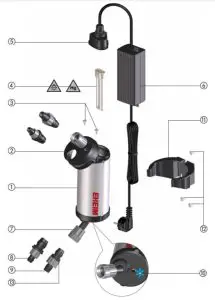EHEIM 350 UV C Clarifier ReeflexUV - 11