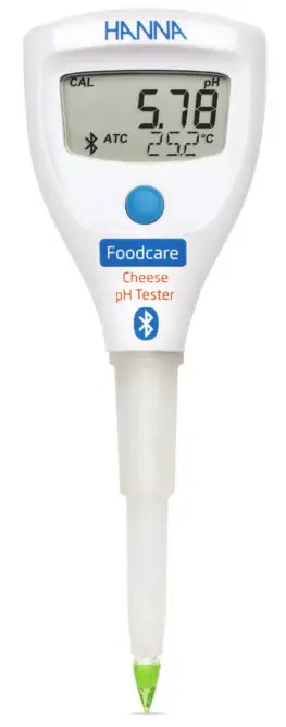 HANNA instruments HI9810322 Wireless pH Tester for Cheese