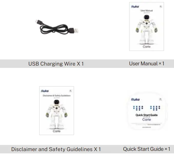 Ruko Carle 1088 Gold Large Smart Robot for Kids fig3
