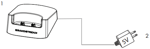 GRANDSTREAM WP822 Cordless Wi Fi IP Phone - Charging station