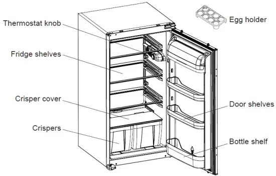 Home Appliances SJ-LE160M0X-EU Fridge Figer3