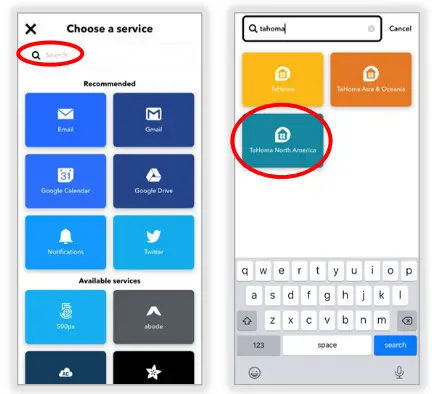 sOmfy IFTTT Tahoma RTS Zigbee Smartphonr and Tablet- CREATE AN APPLET 6