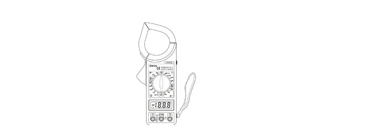 Mercury Cmt01 Clamp-on Digital Multimeter User Manual