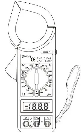 mercury CMT01 Clamp-on Digital Multimeter Product
