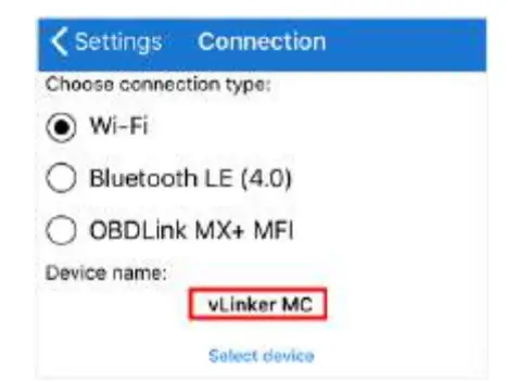 Vgate vLinker MC WiFi OBDII Diagnostic Scanner for iOS and Android - app12