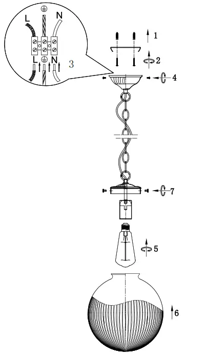 ENDON Brydon Pendant Light Fitting- 02