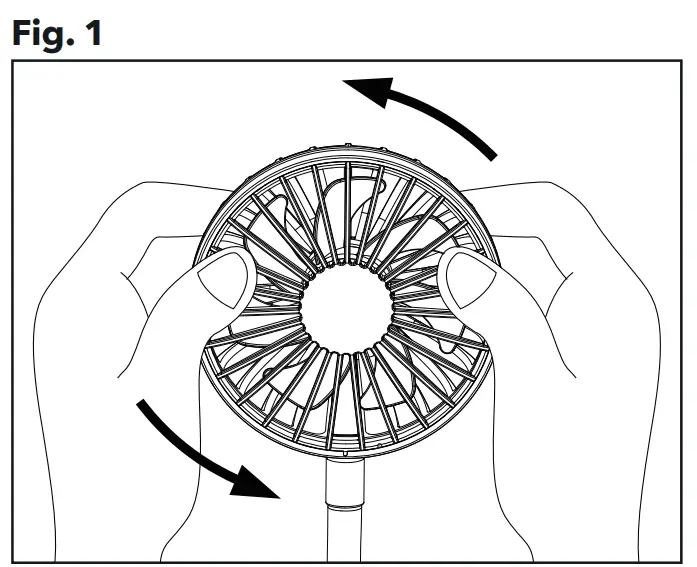 PROZIS 1647725291 Cyclone Portable Fan - fig 2