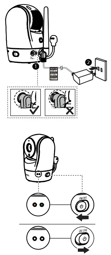 vtech VM901 Pan and Tilt Camera - Monitor 1