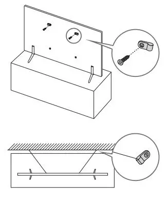 SAMSUNG Smart TV QLED User Manual - Preventing the TV from falling