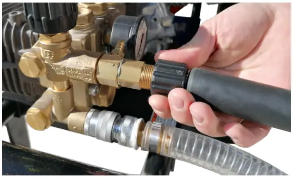 Streamline HP T12150PHR Honda Petrol Powered Trolley Mounted Pressure Washer - connections