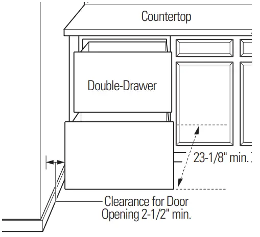 MONOGRAM ZIDI240 Double Drawer Built In Refrigerator - CLEARANCES 2