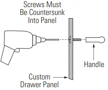 MONOGRAM ZIDI240 Double Drawer Built In Refrigerator - backer panels