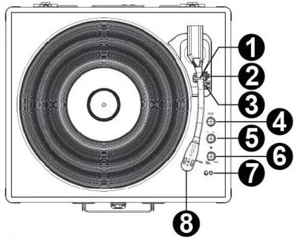 audizio RP320 HQ Aluminium Record Player - fig1