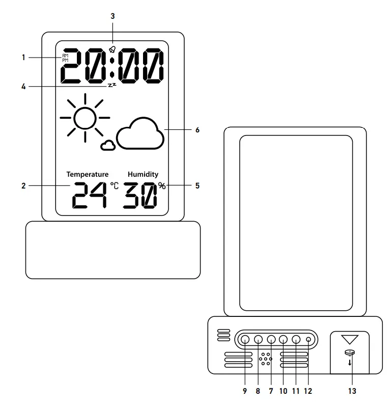 levenhuk Wezzer Base L60 Thermo Hygrometer 1