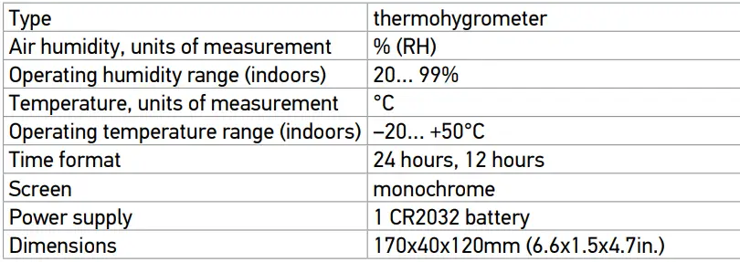 levenhuk Wezzer Base L60 Thermo Hygrometer 3