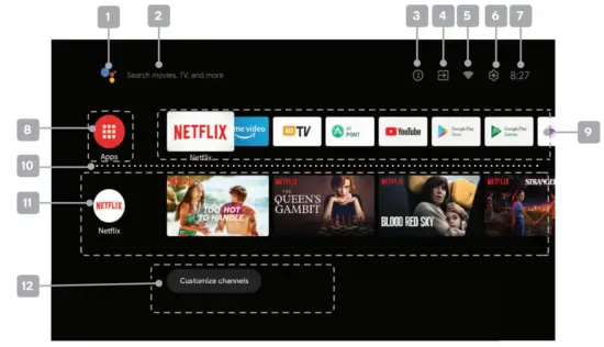 kogan KAQLED50XQ9610STA QLED 50 Inch Smart HDR 4K Android TV - app 1