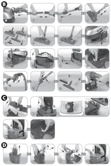 BOSCH BWD41700 AquaWash and Clean Vacuum Cleaner - 3