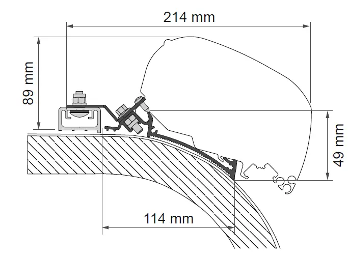 FIAMMA 98655Z081 Adapter Rapido Distinction fig 1
