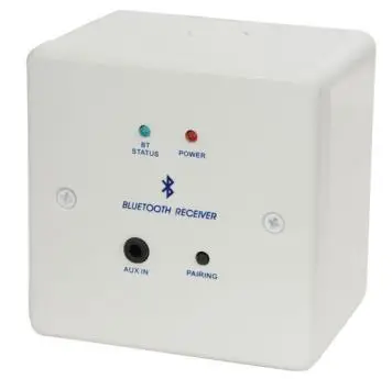 Bluetooth® Receiver Wallplate and Backbox