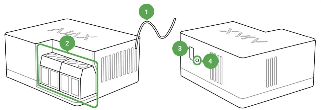 AJAX WallSwitch Wireless Indoor ON or OFF Power Relay - Functional Elements