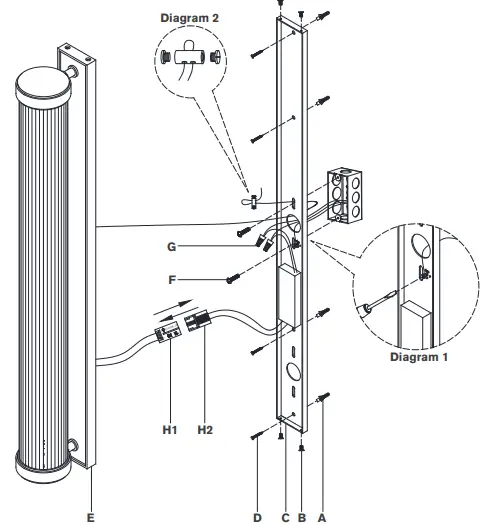 VISUAL COMFORT RL 2403 Ranier 30 Inch Linear Bath Light-fig2