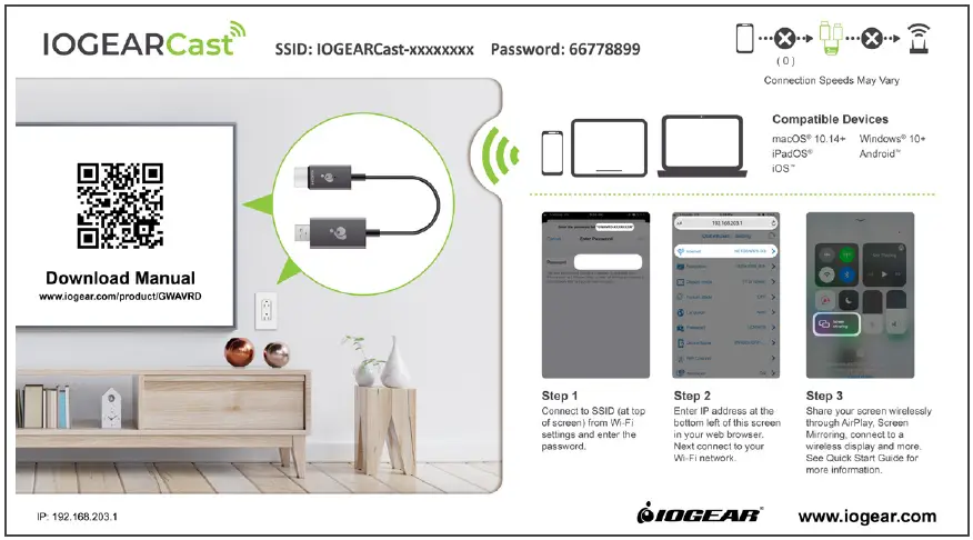 IOGEAR M1670 GWAVRD Mini Wireless Screen Sharing-3