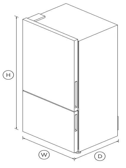 FISHER PAYKEL RF170BLPX6 N Freestanding Refrigerator Freezer - fig