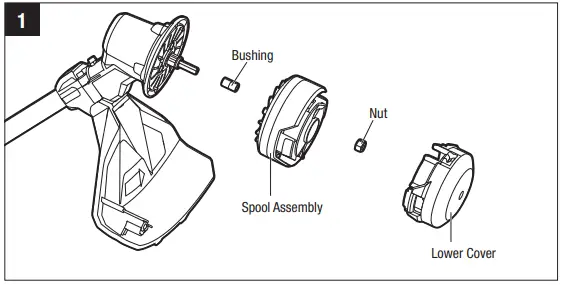 EGO AH1620 Replacement Line Trimmer Head-fig2