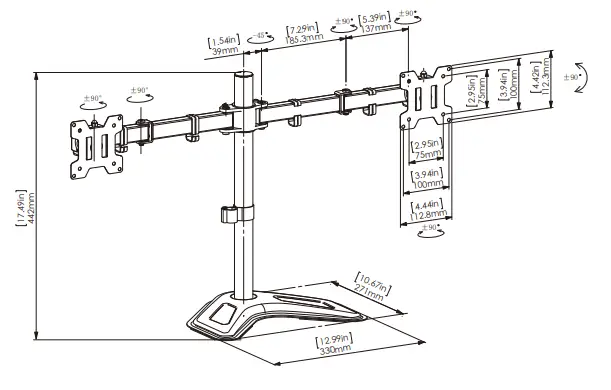 MOUNTUP-MU1004-Dual-Monitor-Desk-Moun-tArm-FIG-12