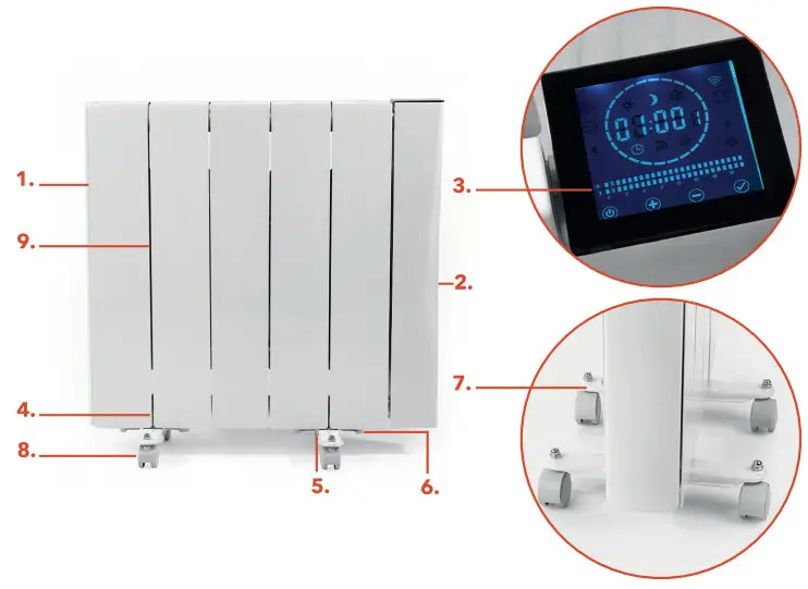 Beldray 1500W SMART CERAMIC - DESCRIPTION OF PART
