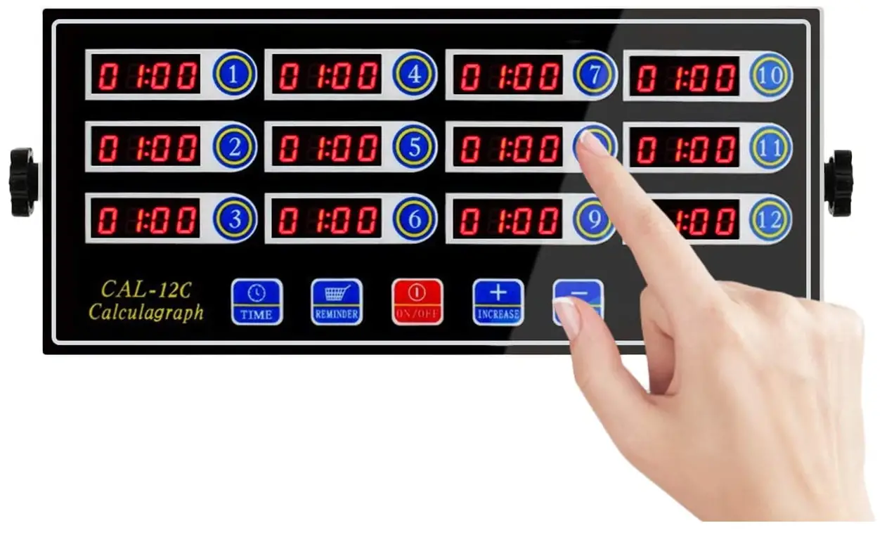 BEAMNOVA 12 Channels Digital Kitchen Timer for Cooking