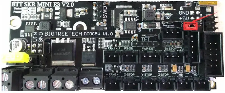 BIGTREETECH SKR Mini E3 V2.0 - power supply